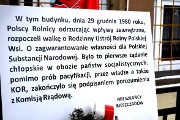 Tablica pamiątkowa Strajku Ustrzyckiego